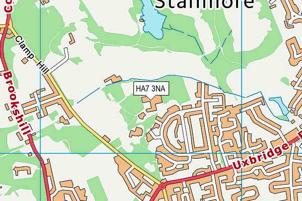 Bentley Wood High School For Girls map (HA7 3NA) - OS VectorMap District (Ordnance Survey)