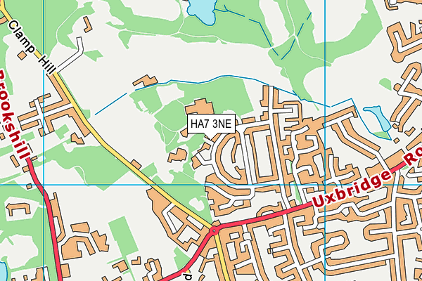 HA7 3NE map - OS VectorMap District (Ordnance Survey)