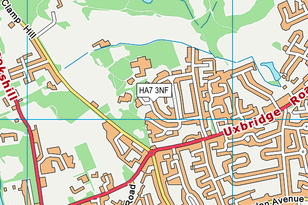 HA7 3NF map - OS VectorMap District (Ordnance Survey)