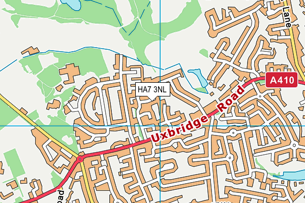 HA7 3NL map - OS VectorMap District (Ordnance Survey)