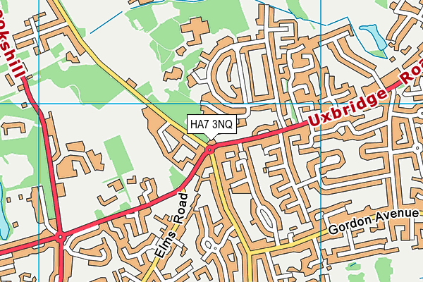 HA7 3NQ map - OS VectorMap District (Ordnance Survey)