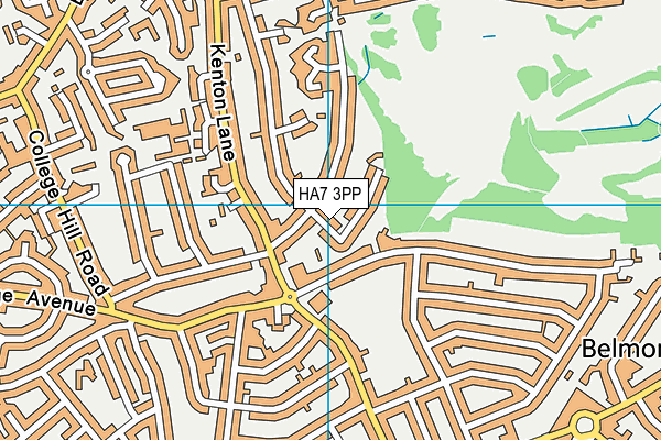 HA7 3PP map - OS VectorMap District (Ordnance Survey)