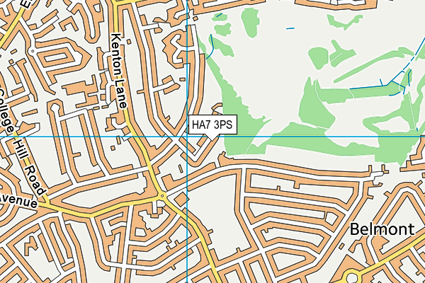 HA7 3PS map - OS VectorMap District (Ordnance Survey)