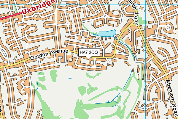 HA7 3QQ map - OS VectorMap District (Ordnance Survey)