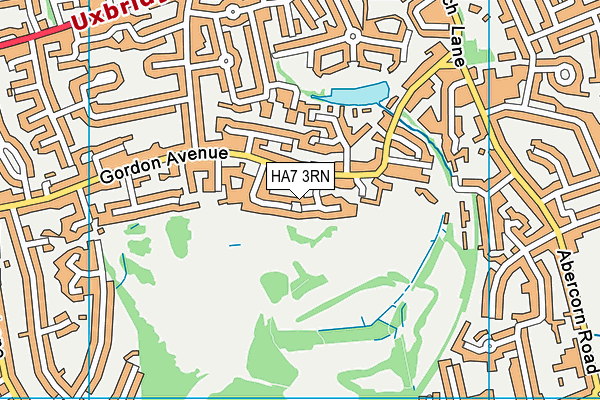 HA7 3RN map - OS VectorMap District (Ordnance Survey)