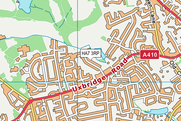 HA7 3RP map - OS VectorMap District (Ordnance Survey)