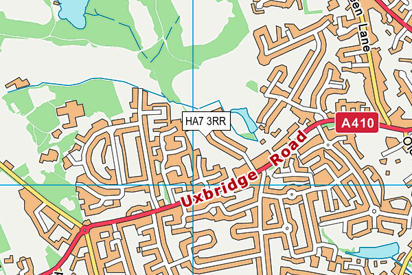 HA7 3RR map - OS VectorMap District (Ordnance Survey)