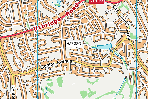 HA7 3SQ map - OS VectorMap District (Ordnance Survey)