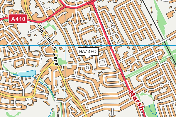 HA7 4EQ map - OS VectorMap District (Ordnance Survey)