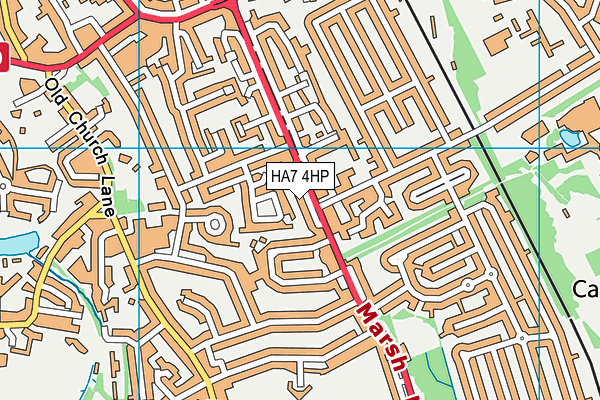 HA7 4HP map - OS VectorMap District (Ordnance Survey)