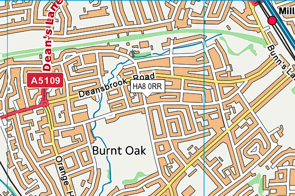 HA8 0RR map - OS VectorMap District (Ordnance Survey)