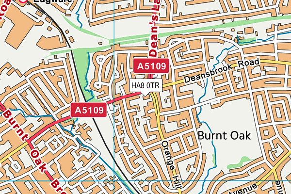 HA8 0TR map - OS VectorMap District (Ordnance Survey)