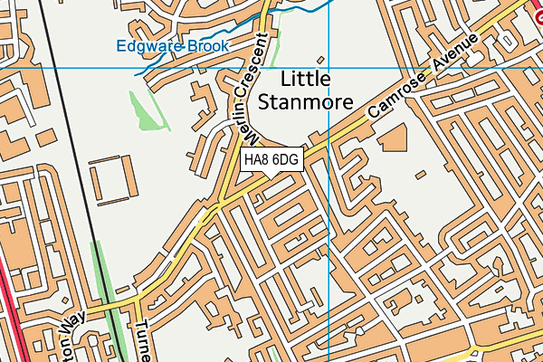 HA8 6DG map - OS VectorMap District (Ordnance Survey)