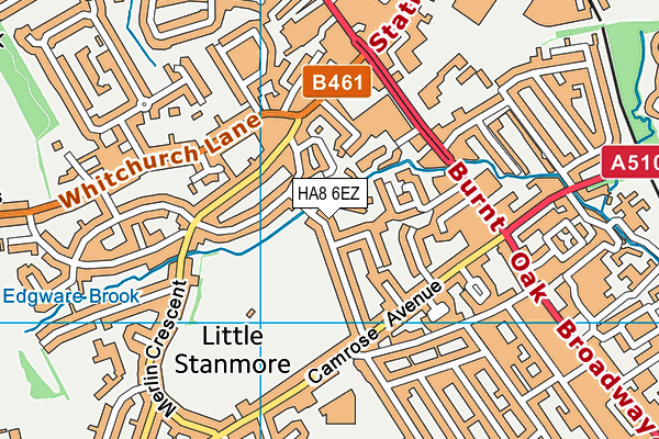 HA8 6EZ map - OS VectorMap District (Ordnance Survey)