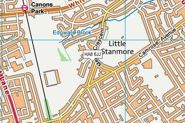 HA8 6JJ map - OS VectorMap District (Ordnance Survey)