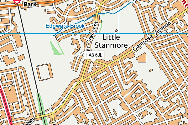 HA8 6JL map - OS VectorMap District (Ordnance Survey)