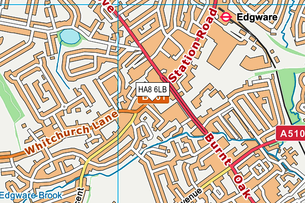 HA8 6LB map - OS VectorMap District (Ordnance Survey)