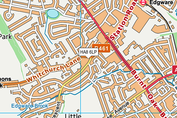 HA8 6LP map - OS VectorMap District (Ordnance Survey)