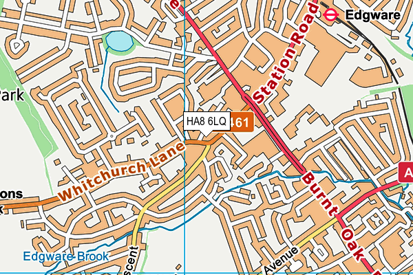 HA8 6LQ map - OS VectorMap District (Ordnance Survey)