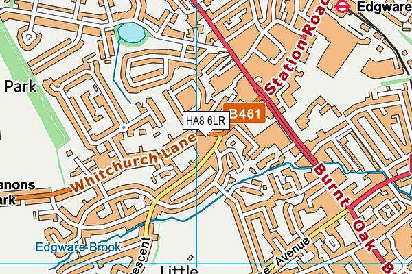 HA8 6LR map - OS VectorMap District (Ordnance Survey)