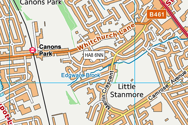 HA8 6NN map - OS VectorMap District (Ordnance Survey)