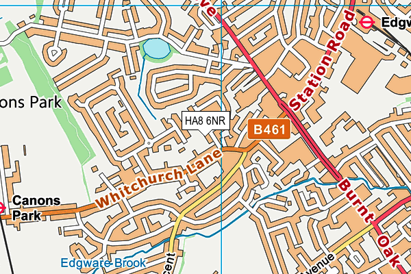 HA8 6NR map - OS VectorMap District (Ordnance Survey)