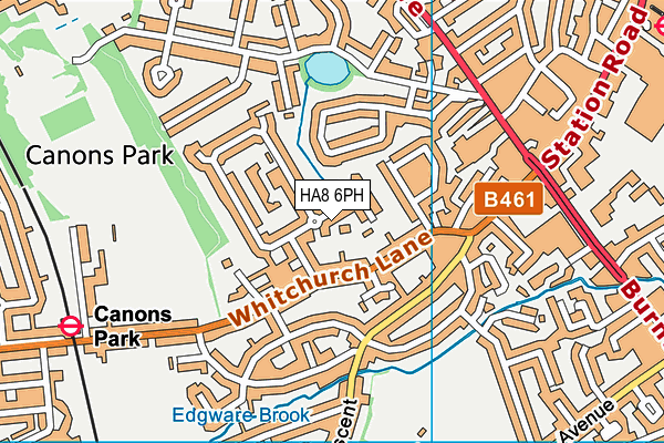 HA8 6PH map - OS VectorMap District (Ordnance Survey)