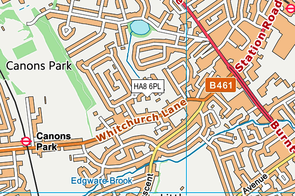 HA8 6PL map - OS VectorMap District (Ordnance Survey)