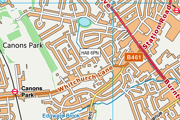 HA8 6PN map - OS VectorMap District (Ordnance Survey)