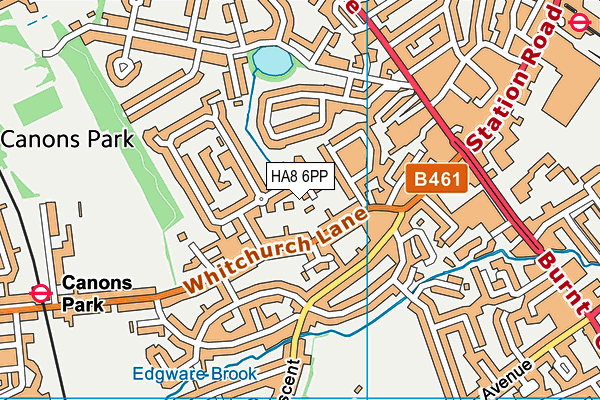 HA8 6PP map - OS VectorMap District (Ordnance Survey)