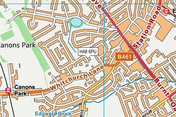 HA8 6PU map - OS VectorMap District (Ordnance Survey)