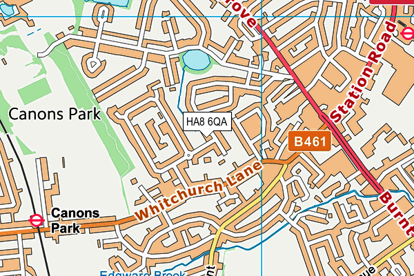 HA8 6QA map - OS VectorMap District (Ordnance Survey)