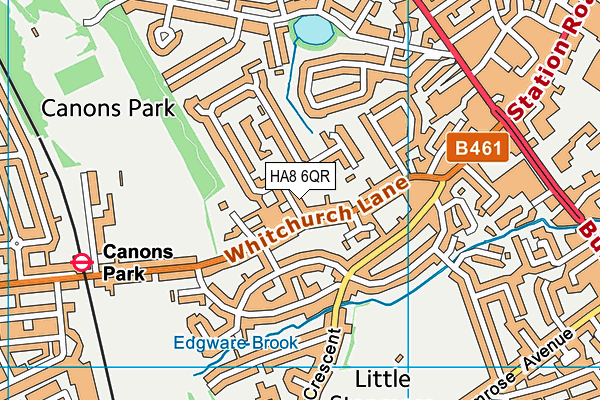 HA8 6QR map - OS VectorMap District (Ordnance Survey)