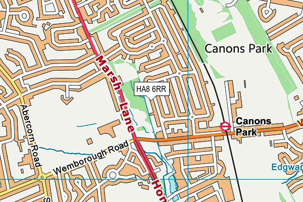 HA8 6RR map - OS VectorMap District (Ordnance Survey)