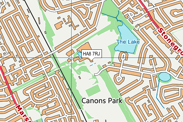 North London Collegiate School map (HA8 7RJ) - OS VectorMap District (Ordnance Survey)