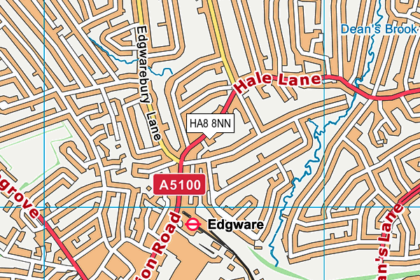 HA8 8NN map - OS VectorMap District (Ordnance Survey)