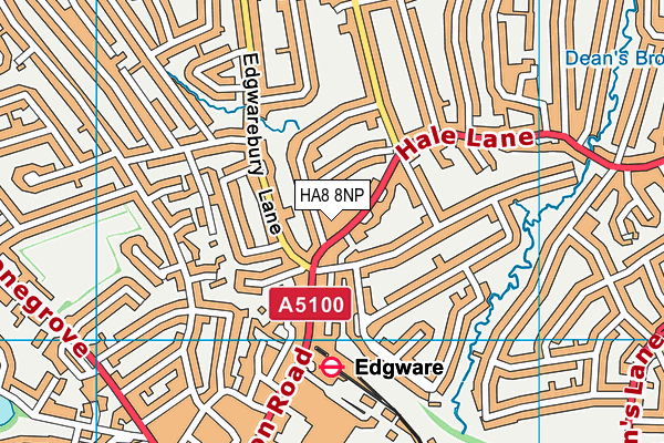 Edgware Jewish Girls - Beis Chinuch map (HA8 8NP) - OS VectorMap District (Ordnance Survey)