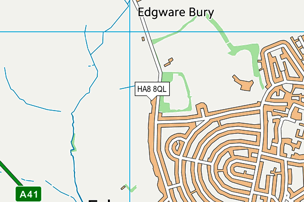 HA8 8QL map - OS VectorMap District (Ordnance Survey)