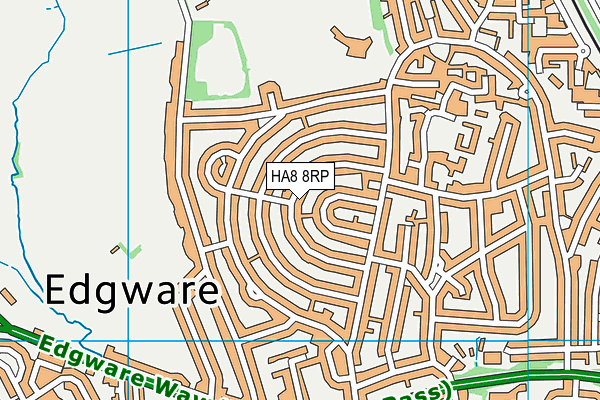 HA8 8RP map - OS VectorMap District (Ordnance Survey)