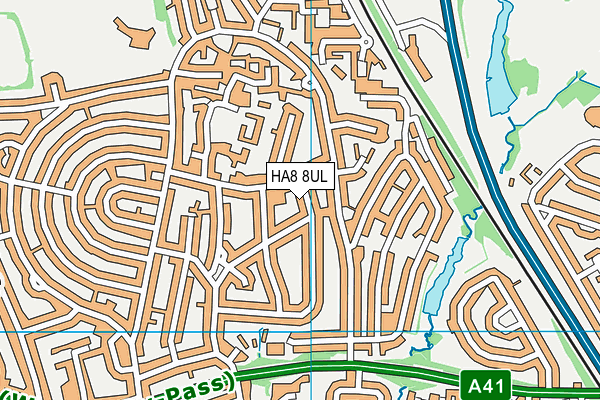 HA8 8UL map - OS VectorMap District (Ordnance Survey)