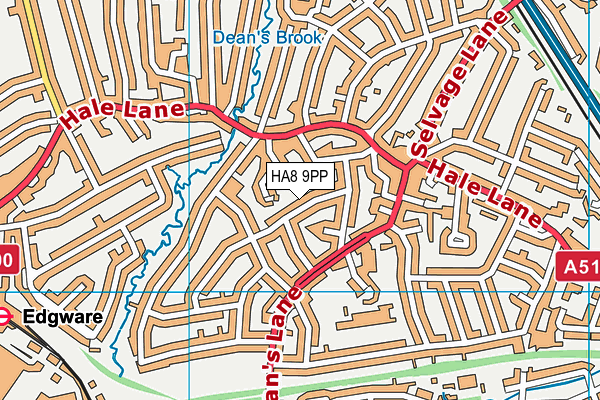 HA8 9PP map - OS VectorMap District (Ordnance Survey)