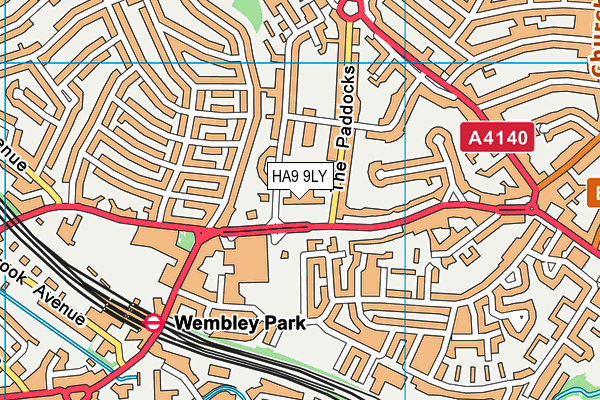 Lycee International De Londres Winston Churchill map (HA9 9LY) - OS VectorMap District (Ordnance Survey)