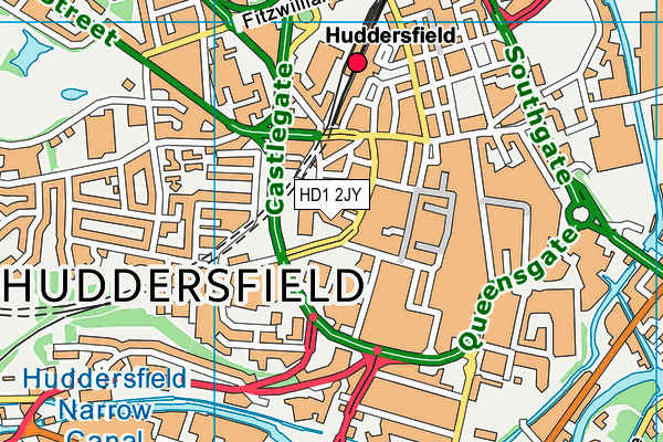 HD1 2JY map - OS VectorMap District (Ordnance Survey)