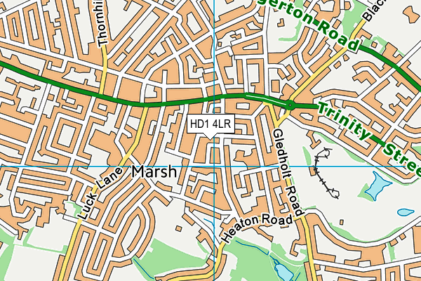 HD1 4LR map - OS VectorMap District (Ordnance Survey)