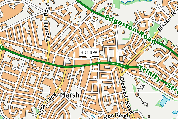 HD1 4PA map - OS VectorMap District (Ordnance Survey)
