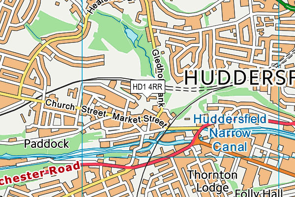 HD1 4RR map - OS VectorMap District (Ordnance Survey)