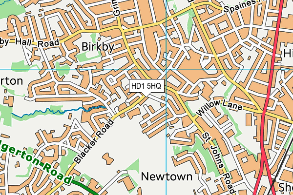 Birkby Infant and Nursery School map (HD1 5HQ) - OS VectorMap District (Ordnance Survey)