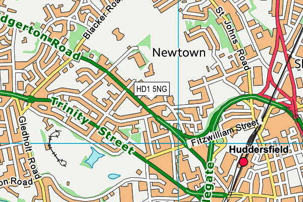 HD1 5NG map - OS VectorMap District (Ordnance Survey)