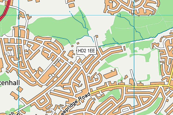 HD2 1EE map - OS VectorMap District (Ordnance Survey)