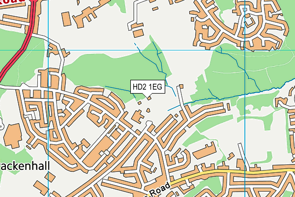 HD2 1EG map - OS VectorMap District (Ordnance Survey)